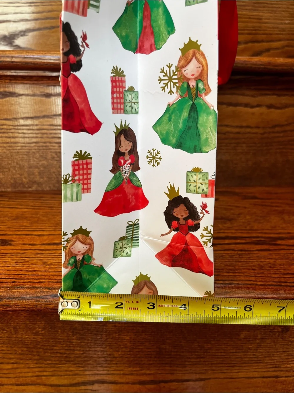 Real Simple Holiday Princess Christmas Bag With Tissue Paper